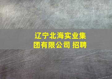 辽宁北海实业集团有限公司 招聘